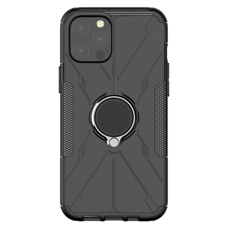 For iPhone 12 Pro Max Machine Armor Bear Shockproof PC + TPU Protective Case with Ring Holder