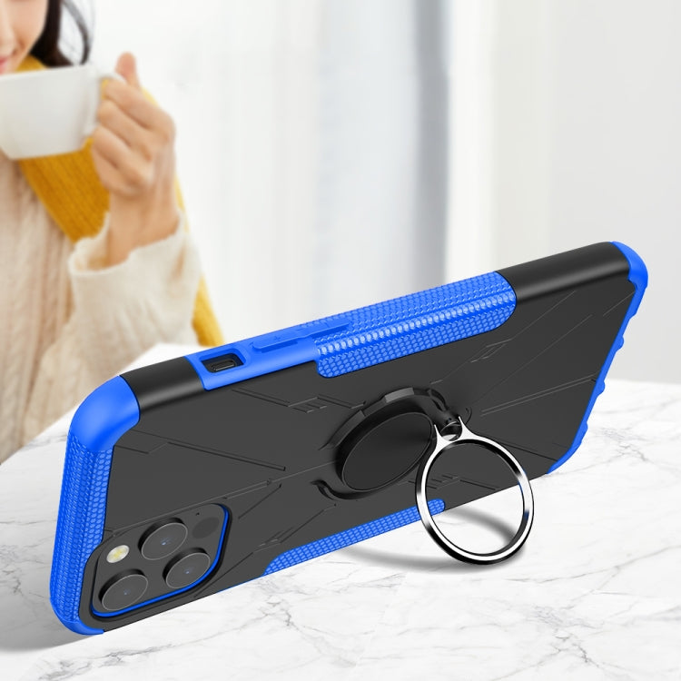 For iPhone 12 Pro Max Machine Armor Bear Shockproof PC + TPU Protective Case with Ring Holder