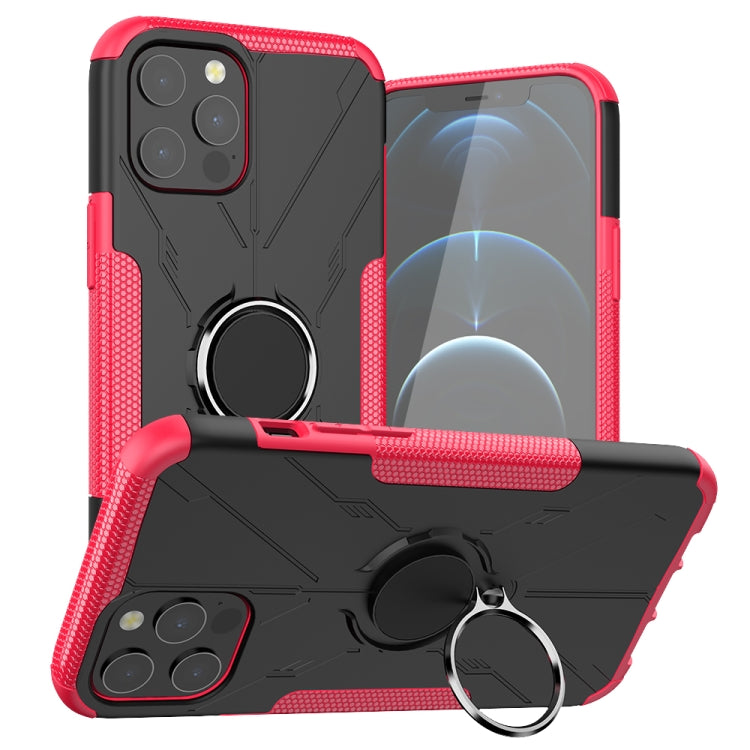 For iPhone 12 Pro Max Machine Armor Bear Shockproof PC + TPU Protective Case with Ring Holder