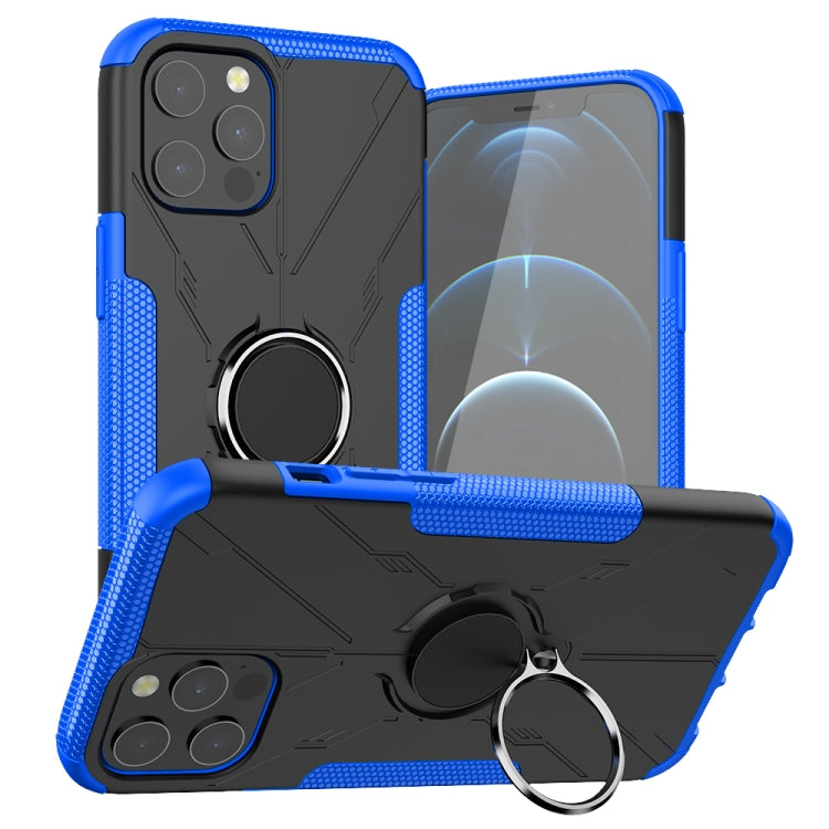 For iPhone 12 Pro Max Machine Armor Bear Shockproof PC + TPU Protective Case with Ring Holder