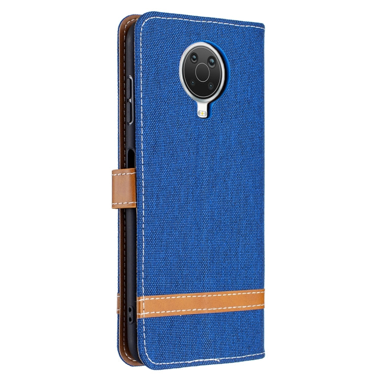 For Nokia G20 / G10 Color Matching Denim Texture Horizontal Flip Leather Case with Holder & Card Slots & Wallet & Lanyard