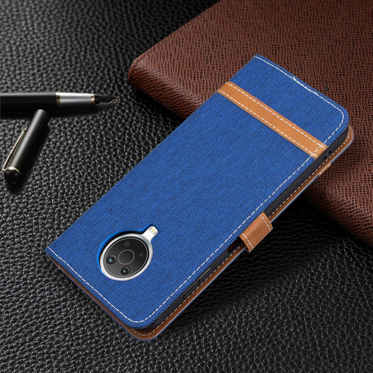 For Nokia G20 / G10 Color Matching Denim Texture Horizontal Flip Leather Case with Holder & Card Slots & Wallet & Lanyard