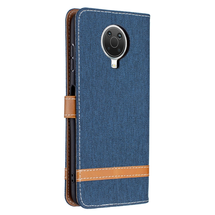 For Nokia G20 / G10 Color Matching Denim Texture Horizontal Flip Leather Case with Holder & Card Slots & Wallet & Lanyard