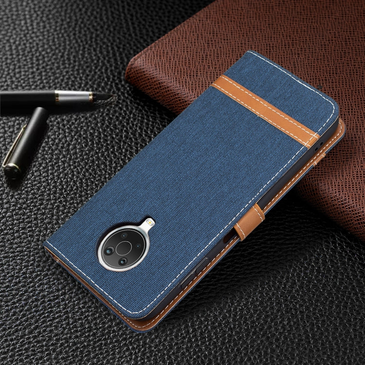 For Nokia G20 / G10 Color Matching Denim Texture Horizontal Flip Leather Case with Holder & Card Slots & Wallet & Lanyard