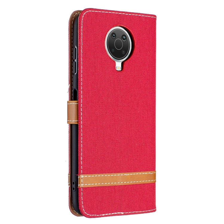 For Nokia G20 / G10 Color Matching Denim Texture Horizontal Flip Leather Case with Holder & Card Slots & Wallet & Lanyard