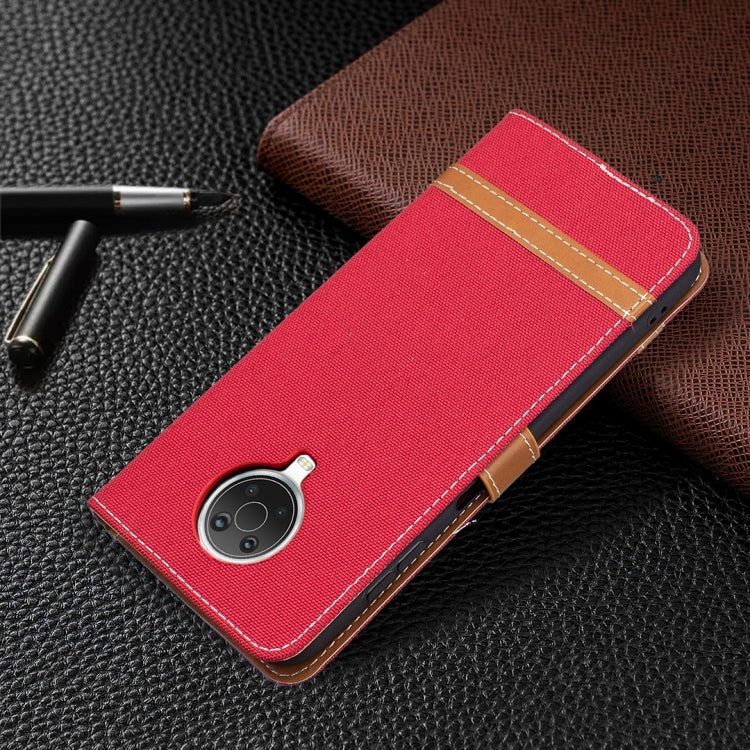 For Nokia G20 / G10 Color Matching Denim Texture Horizontal Flip Leather Case with Holder & Card Slots & Wallet & Lanyard