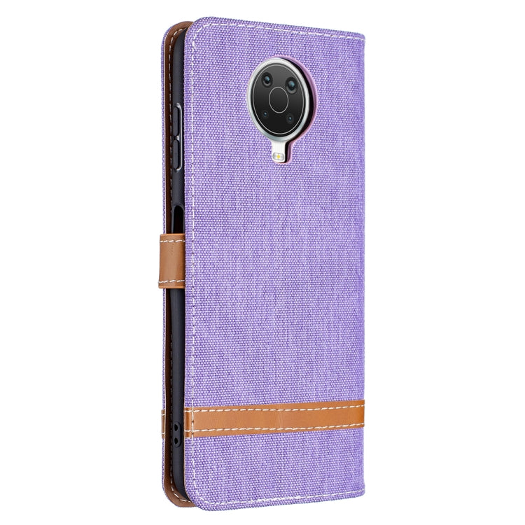 For Nokia G20 / G10 Color Matching Denim Texture Horizontal Flip Leather Case with Holder & Card Slots & Wallet & Lanyard