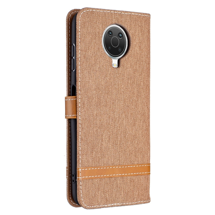 For Nokia G20 / G10 Color Matching Denim Texture Horizontal Flip Leather Case with Holder & Card Slots & Wallet & Lanyard