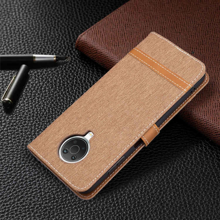 For Nokia G20 / G10 Color Matching Denim Texture Horizontal Flip Leather Case with Holder & Card Slots & Wallet & Lanyard