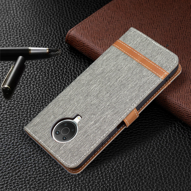 For Nokia G20 / G10 Color Matching Denim Texture Horizontal Flip Leather Case with Holder & Card Slots & Wallet & Lanyard