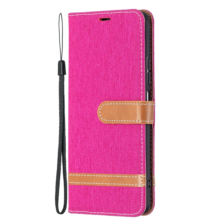 For Xiaomi Mi 11i / Poco F3 / Redmi K40 Color Matching Denim Texture Horizontal Flip Leather Case with Holder & Card Slots & Wallet & Lanyard