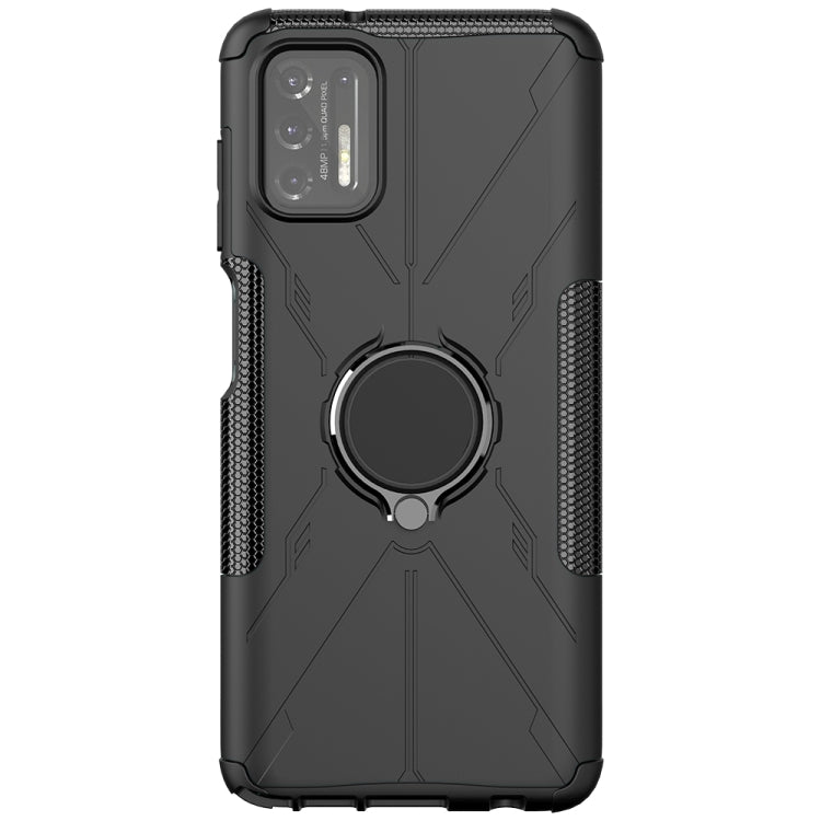 For Motorola Moto G Stylus (2021) Machine Armor Bear Shockproof PC + TPU Protective Case with Ring Holder