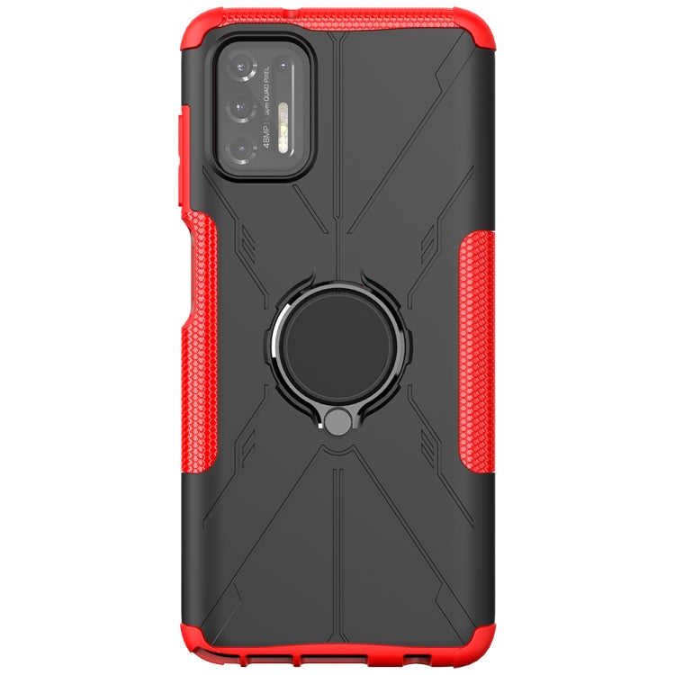 For Motorola Moto G Stylus (2021) Machine Armor Bear Shockproof PC + TPU Protective Case with Ring Holder