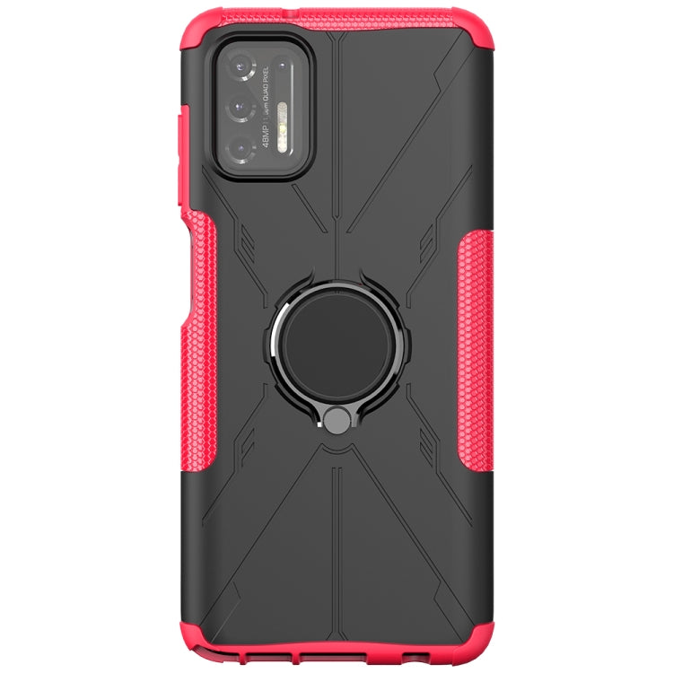For Motorola Moto G Stylus (2021) Machine Armor Bear Shockproof PC + TPU Protective Case with Ring Holder