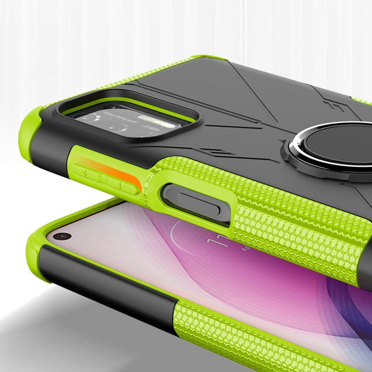 For Motorola Moto G Stylus (2021) Machine Armor Bear Shockproof PC + TPU Protective Case with Ring Holder