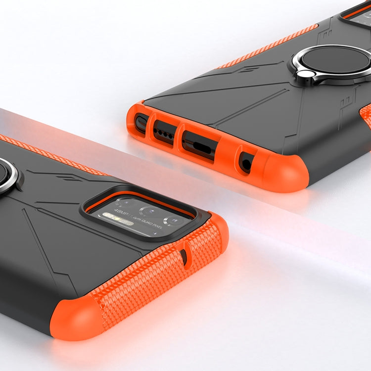 For Motorola Moto G Stylus (2021) Machine Armor Bear Shockproof PC + TPU Protective Case with Ring Holder