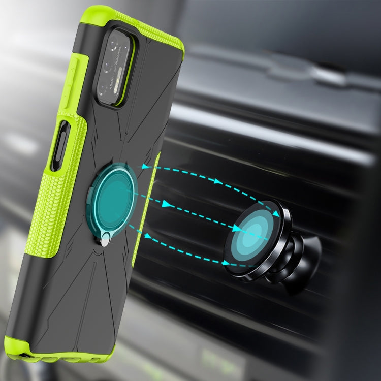 For Motorola Moto G Stylus (2021) Machine Armor Bear Shockproof PC + TPU Protective Case with Ring Holder
