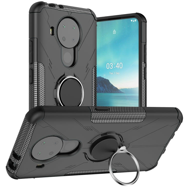 For Nokia 3.4 / 5.4 Machine Armor Bear Shockproof PC + TPU Protective Case with Ring Holder