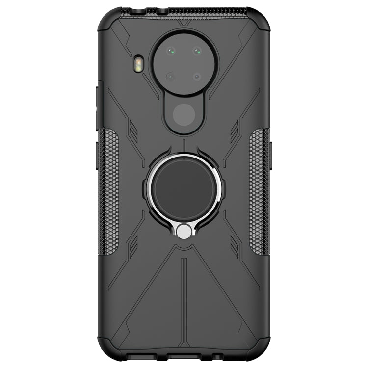 For Nokia 3.4 / 5.4 Machine Armor Bear Shockproof PC + TPU Protective Case with Ring Holder