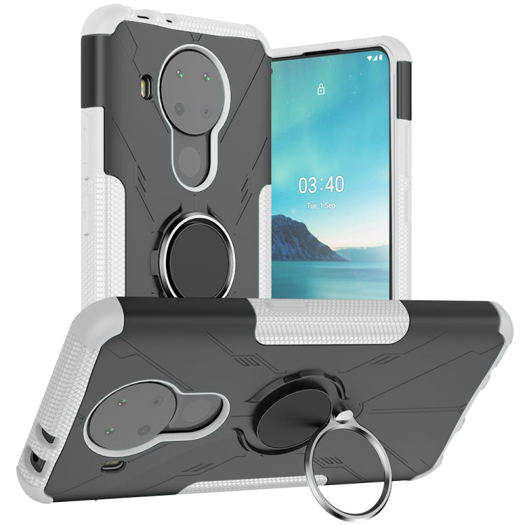 For Nokia 3.4 / 5.4 Machine Armor Bear Shockproof PC + TPU Protective Case with Ring Holder