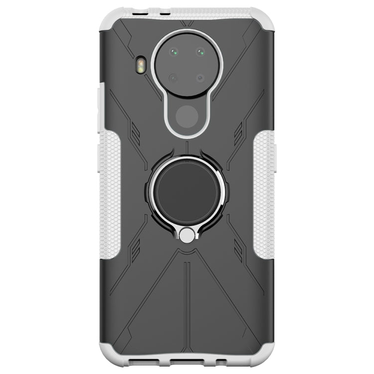 For Nokia 3.4 / 5.4 Machine Armor Bear Shockproof PC + TPU Protective Case with Ring Holder