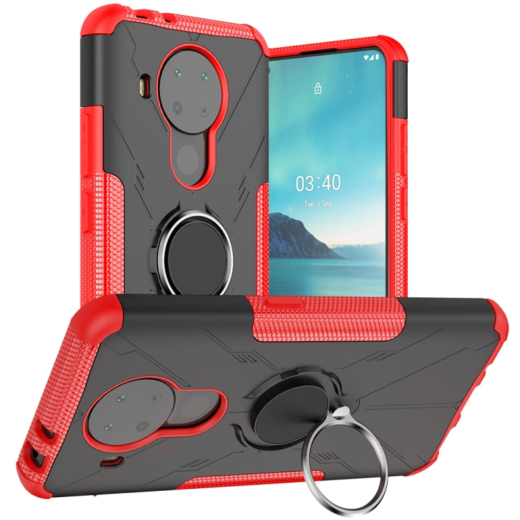 For Nokia 3.4 / 5.4 Machine Armor Bear Shockproof PC + TPU Protective Case with Ring Holder