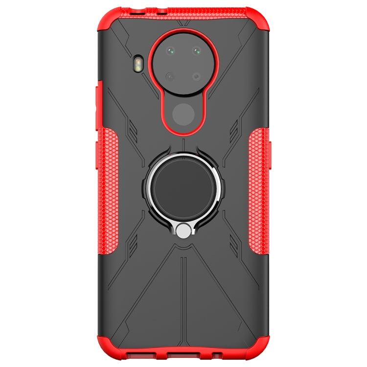 For Nokia 3.4 / 5.4 Machine Armor Bear Shockproof PC + TPU Protective Case with Ring Holder