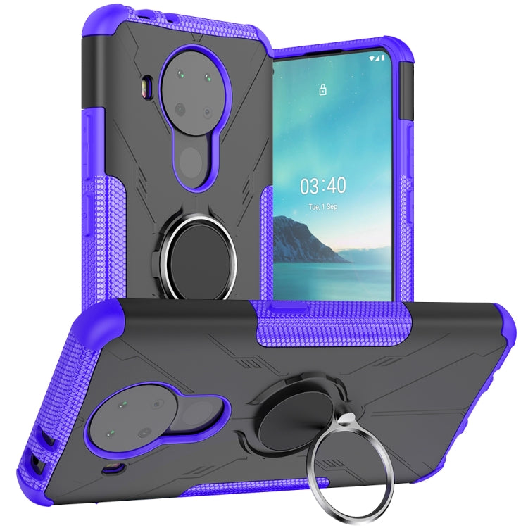 For Nokia 3.4 / 5.4 Machine Armor Bear Shockproof PC + TPU Protective Case with Ring Holder