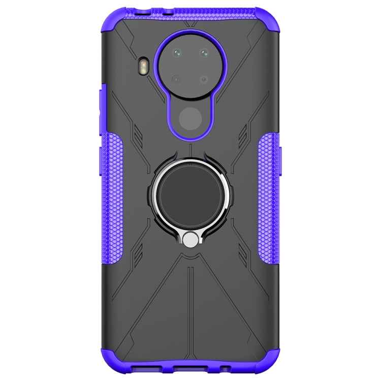 For Nokia 3.4 / 5.4 Machine Armor Bear Shockproof PC + TPU Protective Case with Ring Holder