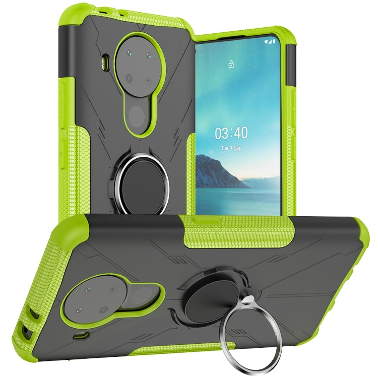 For Nokia 3.4 / 5.4 Machine Armor Bear Shockproof PC + TPU Protective Case with Ring Holder