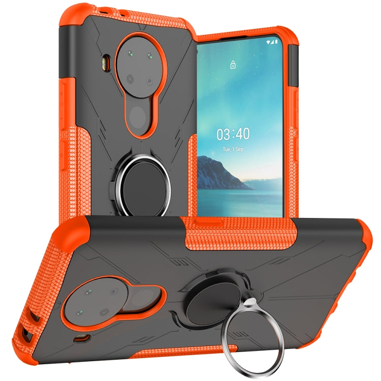 For Nokia 3.4 / 5.4 Machine Armor Bear Shockproof PC + TPU Protective Case with Ring Holder