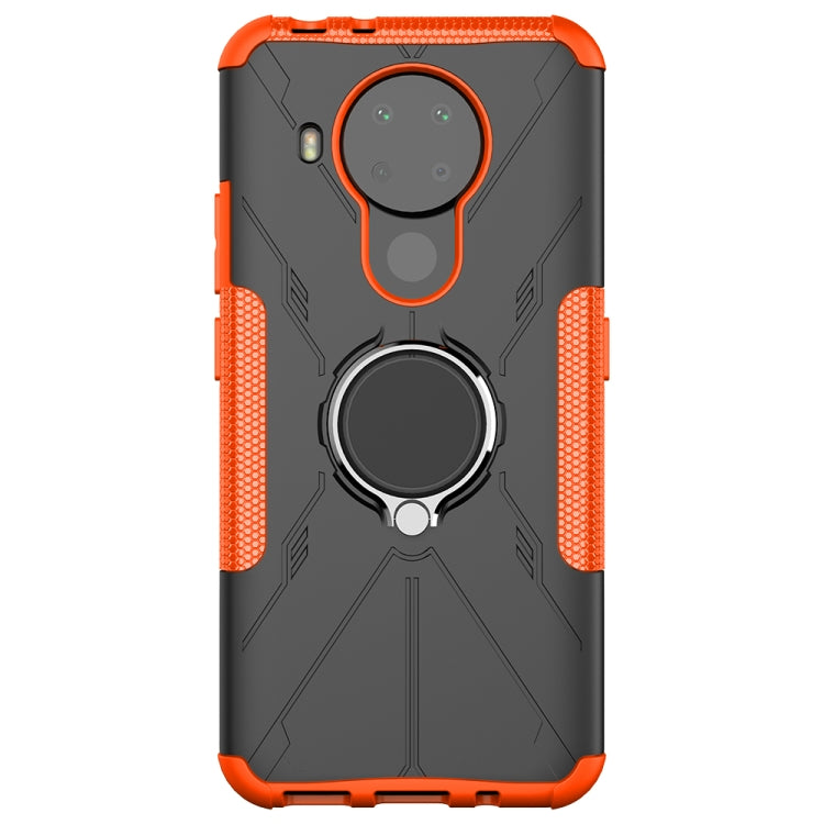 For Nokia 3.4 / 5.4 Machine Armor Bear Shockproof PC + TPU Protective Case with Ring Holder