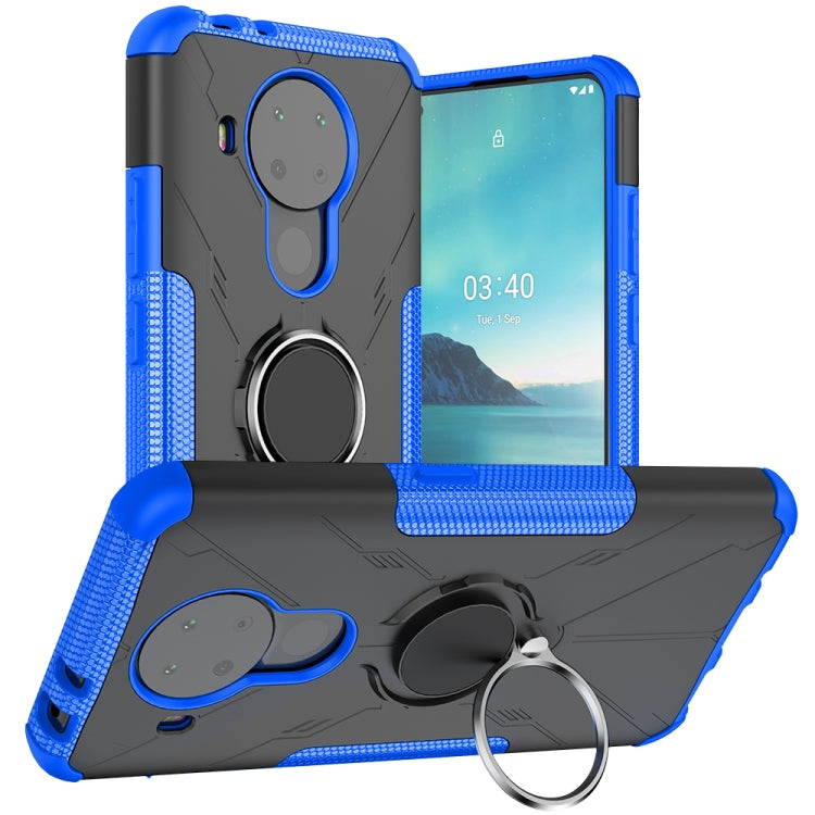 For Nokia 3.4 / 5.4 Machine Armor Bear Shockproof PC + TPU Protective Case with Ring Holder