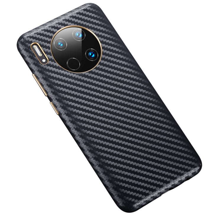 For Huawei Mate 30 Carbon Fiber Leather Texture Kevlar Anti-fall Phone Protective Case