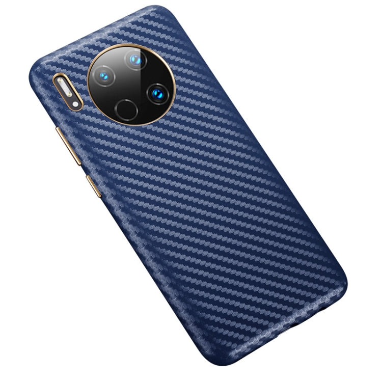 For Huawei Mate 30 Carbon Fiber Leather Texture Kevlar Anti-fall Phone Protective Case