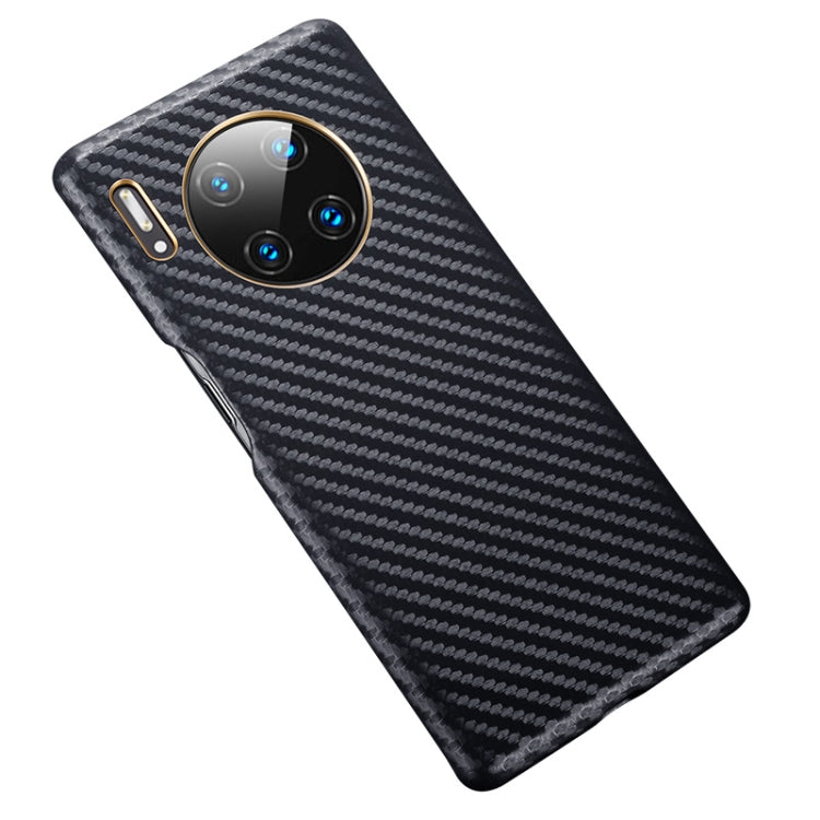 For Huawei Mate 30 Pro Carbon Fiber Leather Texture Kevlar Anti-fall Phone Protective Case