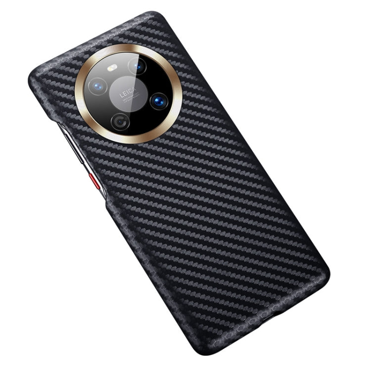 For Huawei Mate 40 Carbon Fiber Leather Texture Kevlar Anti-fall Phone Protective Case