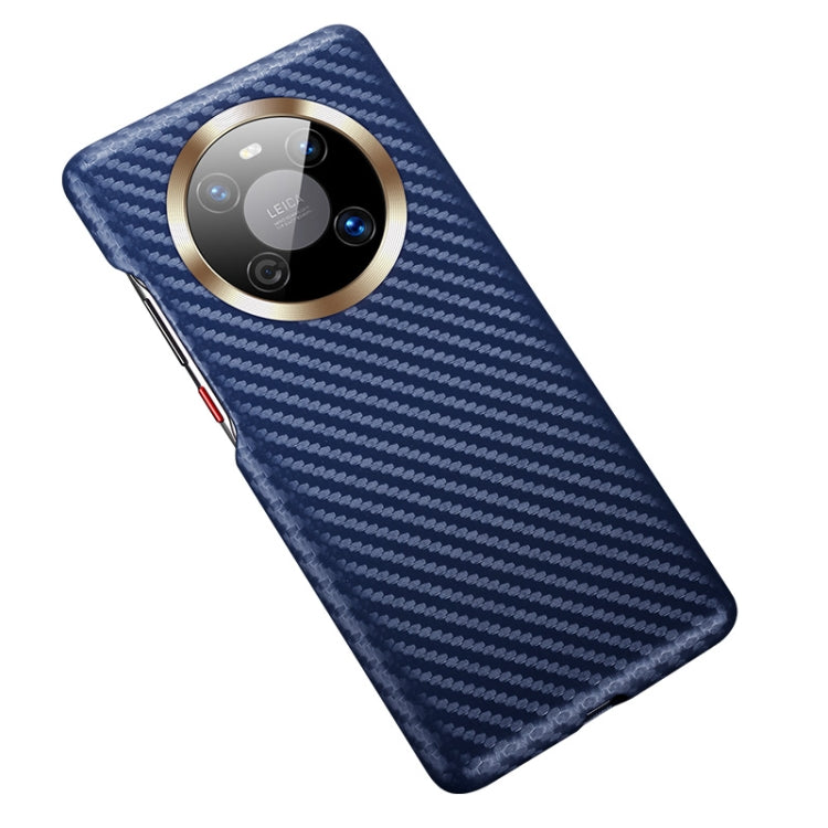For Huawei Mate 40 Carbon Fiber Leather Texture Kevlar Anti-fall Phone Protective Case