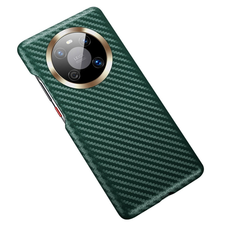 For Huawei Mate 40 Carbon Fiber Leather Texture Kevlar Anti-fall Phone Protective Case
