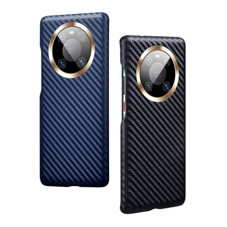 For Huawei Mate 40 Carbon Fiber Leather Texture Kevlar Anti-fall Phone Protective Case