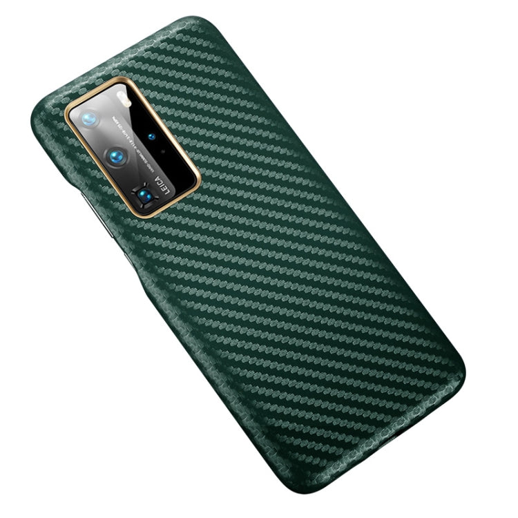 For Huawei P40 Pro Carbon Fiber Leather Texture Kevlar Anti-fall Phone Protective Case