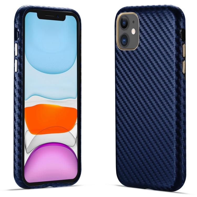 For iPhone 11 Carbon Fiber Leather Texture Kevlar Anti-fall Phone Protective Case