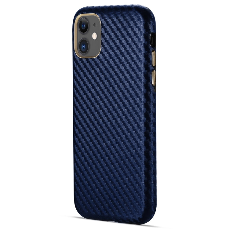 For iPhone 11 Carbon Fiber Leather Texture Kevlar Anti-fall Phone Protective Case