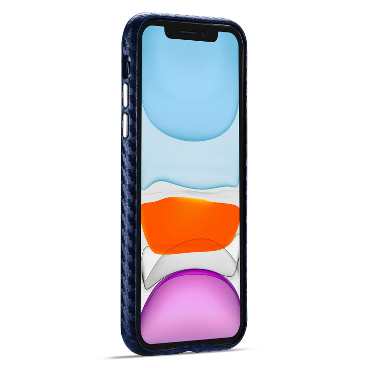 For iPhone 11 Carbon Fiber Leather Texture Kevlar Anti-fall Phone Protective Case