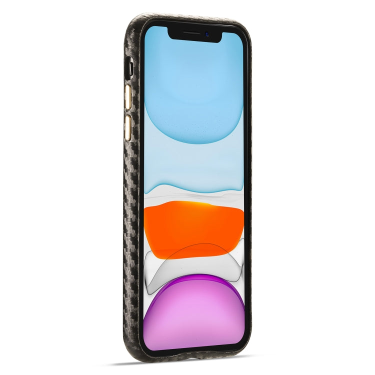 For iPhone 11 Carbon Fiber Leather Texture Kevlar Anti-fall Phone Protective Case