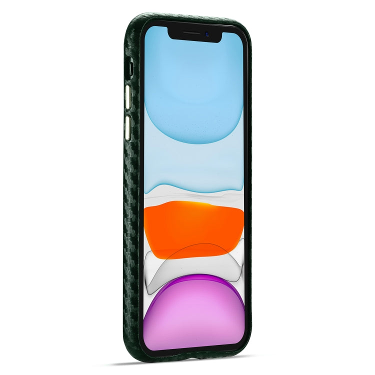 For iPhone 11 Carbon Fiber Leather Texture Kevlar Anti-fall Phone Protective Case