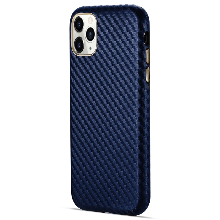 For iPhone 11 Pro Carbon Fiber Leather Texture Kevlar Anti-fall Phone Protective Case