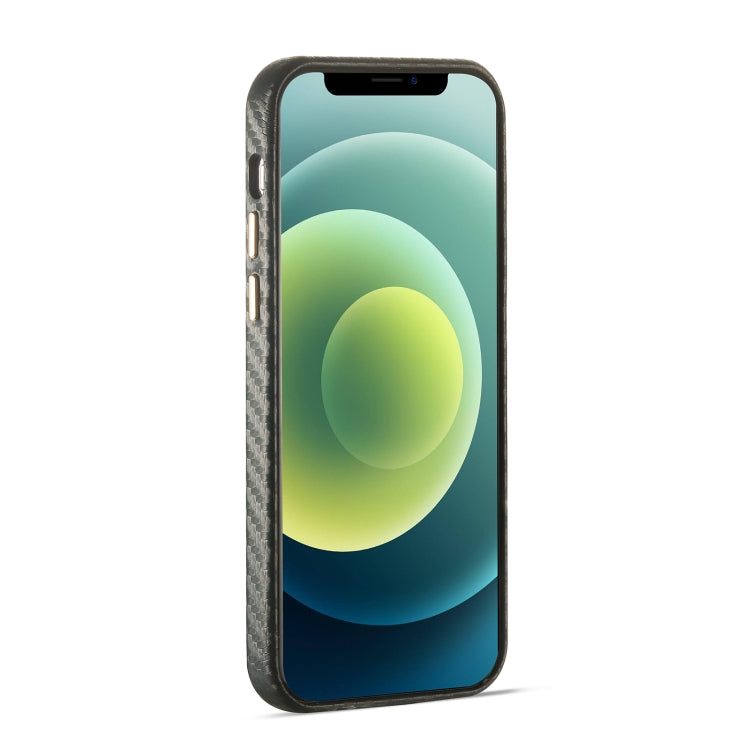 For iPhone 12 Carbon Fiber Leather Texture Kevlar Anti-fall Phone Protective Case