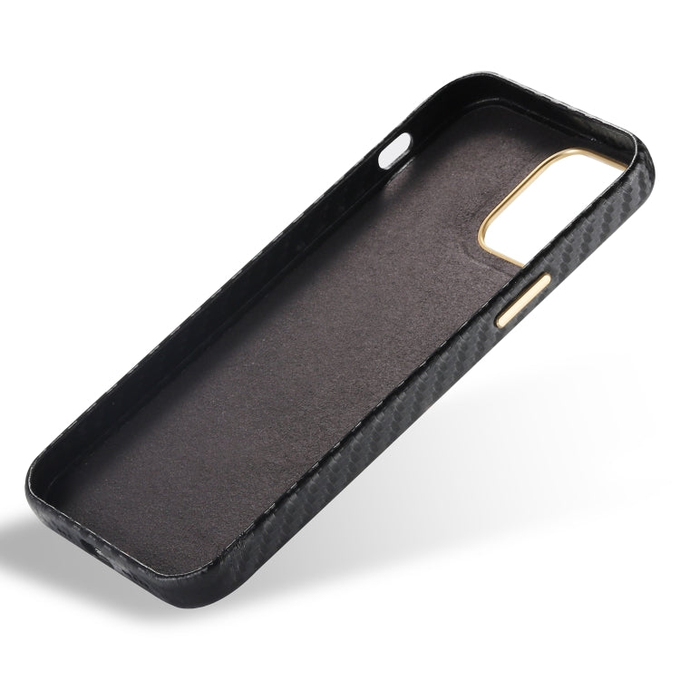 For iPhone 12 Pro Max Carbon Fiber Leather Texture Kevlar Anti-fall Phone Protective Case