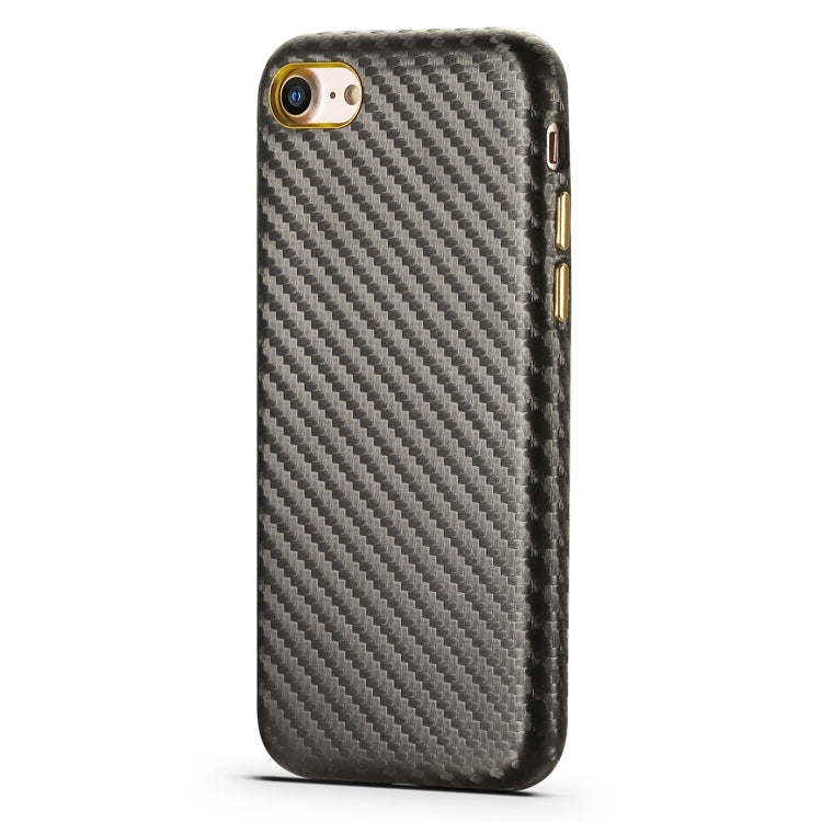 For iPhone SE 2022 / SE 2020 / 8 / 7 Carbon Fiber Leather Texture Kevlar Anti-fall Phone Protective Case